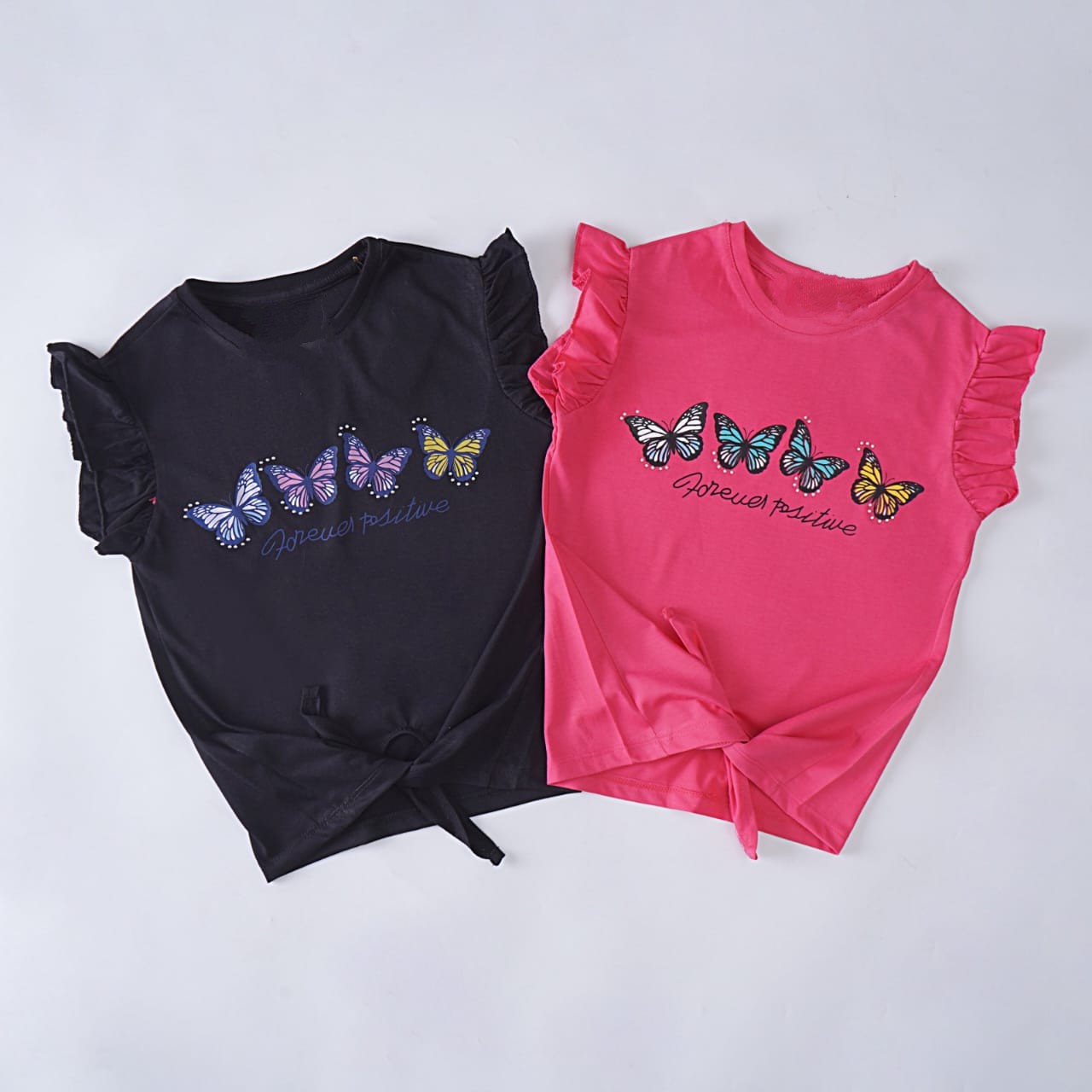 Girls Summer Butterfly T-shirt - Hadi and humayl