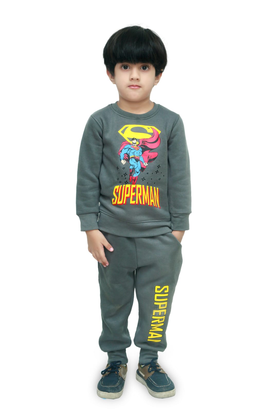 Boys winter superman suit - Hadi and humayl