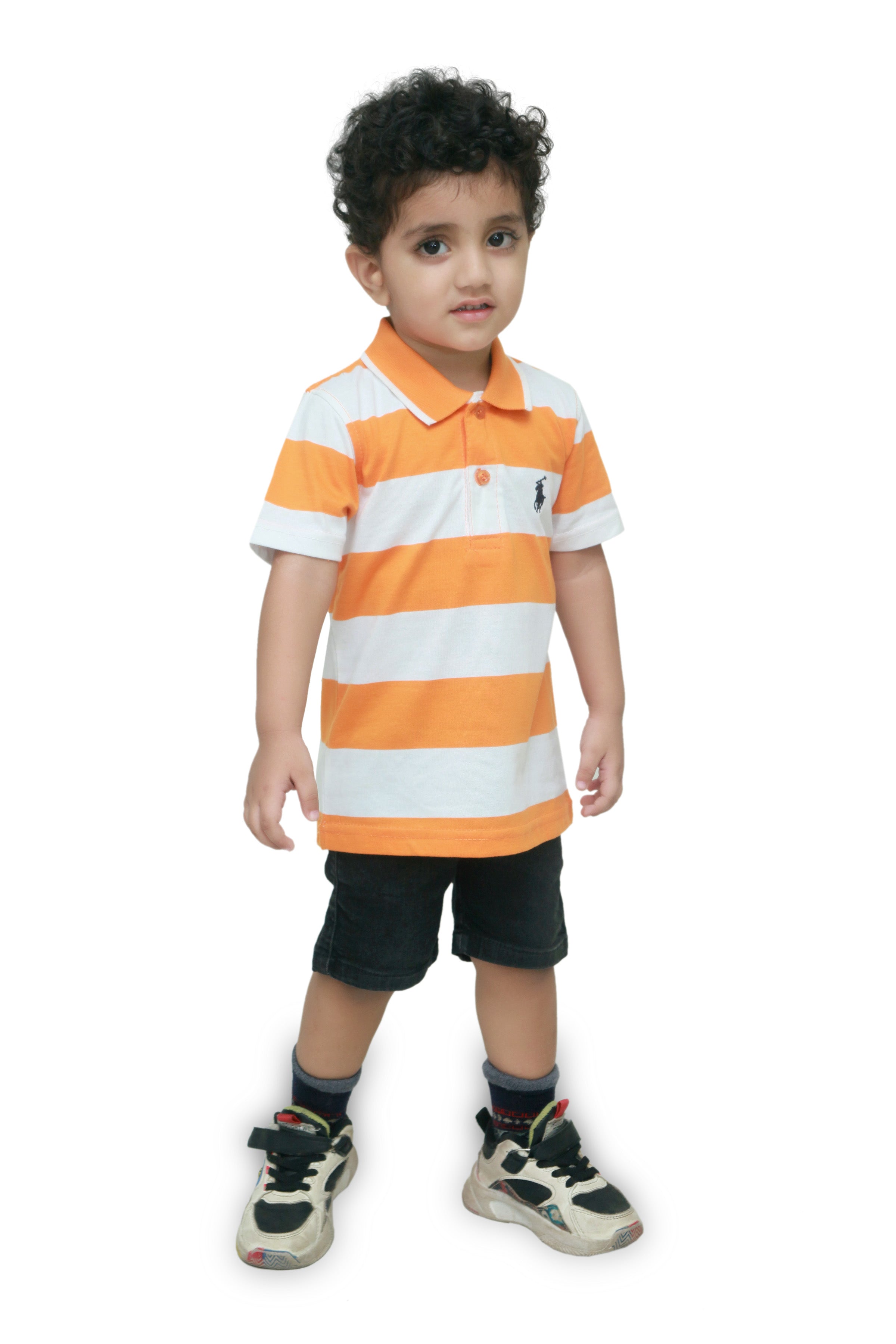 Boys Summer Orange T-Shirt - Hadi and humayl