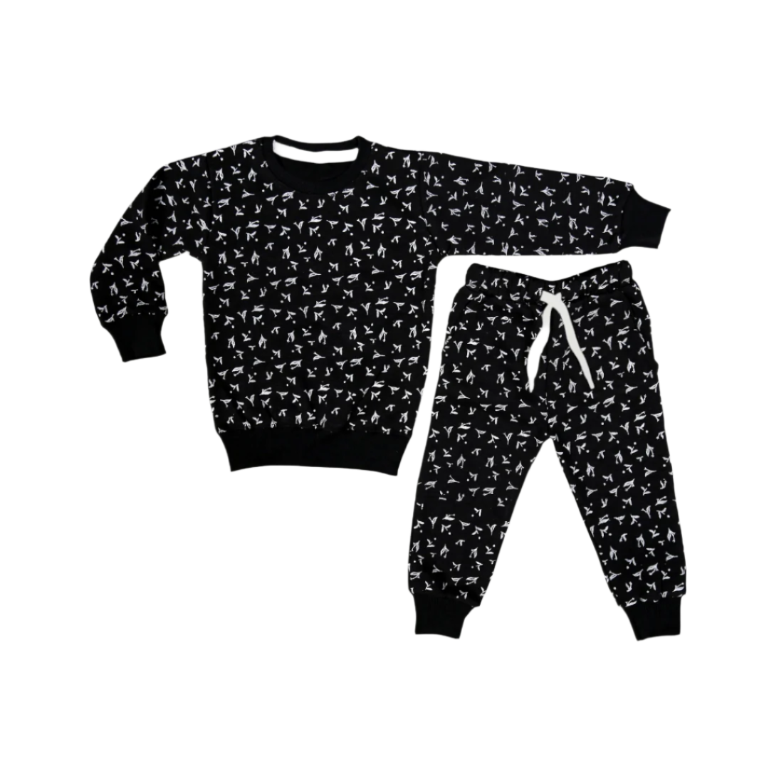 Girls Winter Suit Set - Black