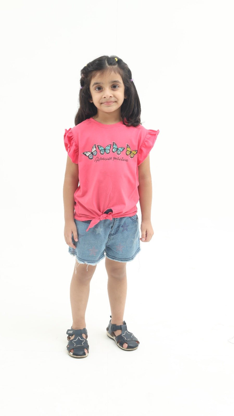 Girls Summer Butterfly T-shirt - Hadi and humayl