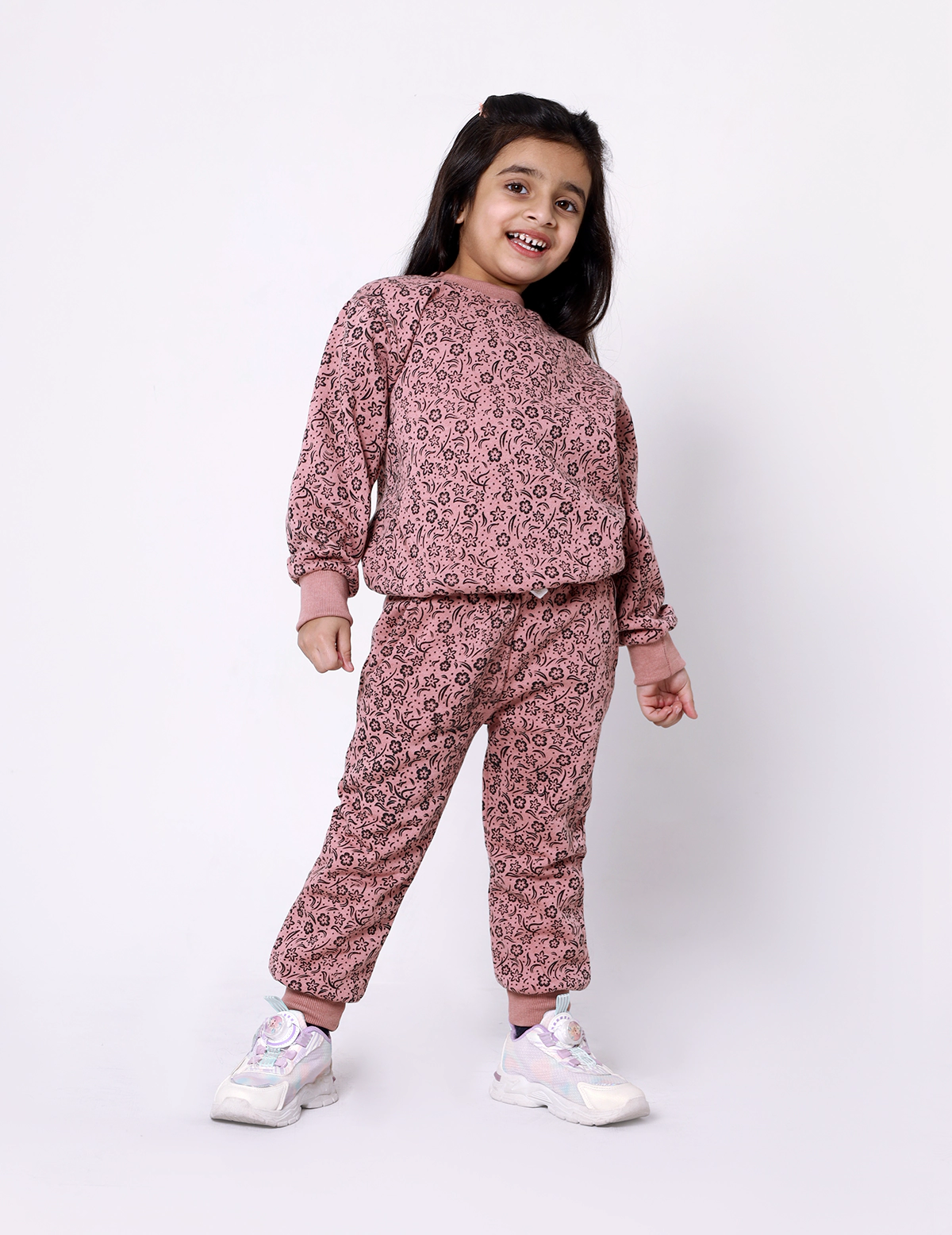 Girls Winter Suit Set - Rose Pink