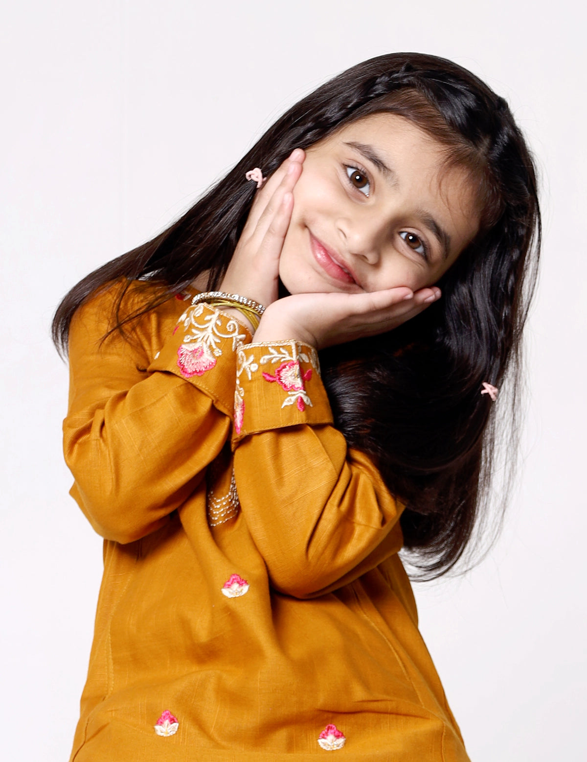 Girls khadar Embroided Suit